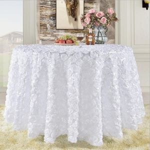 Great Gatsby 3d Rose Flowers Table de table de mariage Round et gâteau de mariage IDEA MASQUEADE BIRLANGE Fête d'anniversaire blanc Bourgogne jaune 200l