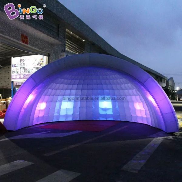 Gran carpa de cúpula inflable hecha a mano de 10 mD (33 pies) con soplador, carpa de feria comercial soplada por aire, marquesina con dosel iglú para fiestas al aire libre, decoración de eventos, juguetes deportivos