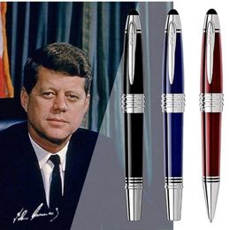 Gran bolígrafo de metal John Kennedy, papelería escolar para oficina, promoción de lujo, recarga de escritura, bolígrafos de regalo con JFK Clip Serial Nun236Q