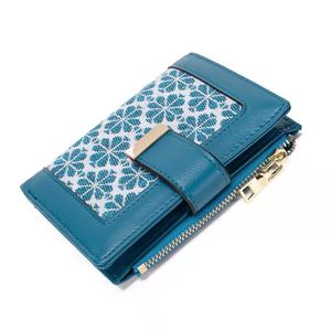 Grande qualité toile femmes designer portefeuilles grande capacité dame style court mode décontracté pièce zéro carte sacs à main no410