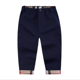 Grande qualité mignon bébé garçons pantalons à carreaux automne hiver enfants pantalons enfants décontracté Long pantalon garçon pantalon 2-8 ans