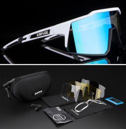 Grote kwaliteit fietsen brillen buiten fietsglazen gepolariseerd 4 lens UV400 fiets zonnebrillen mannen vrouwen mtb goggles voor het geval rijden 3062935