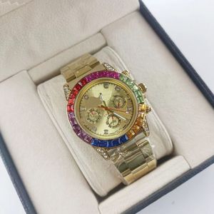 Grote kwaliteit mannen Designer Horloges multi-color met doos aaa mannelijke Luxe Wijzerplaat 40mm Rvs quartz Horloges no480