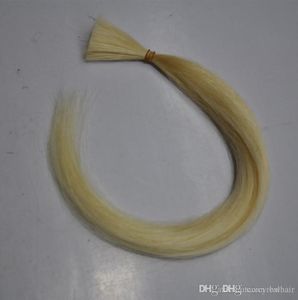 Geweldige kwaliteit verwerkte Peruaanse menselijke hair extensions bulk zonder inslagen 613 blonde rechte golf bulk voor vlechten menselijk haar