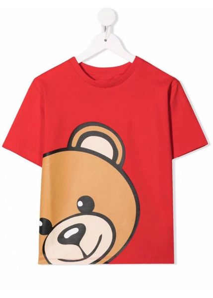 Grande qualité été bébé garçons filles marque T-shirts enfants dessin animé ours chemise à manches courtes coton enfants hauts T-shirts
