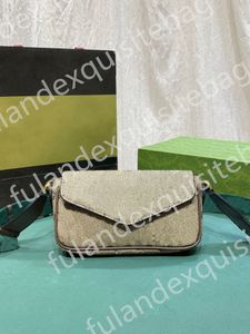 Top kwaliteit top 10a luxe ontwerper canvas clutch pochette klassieke portemonnees beroemd merk crossbody portemonnee dames schoudertas
