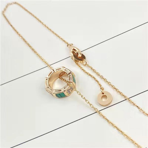 Gran calidad, colgante de diseñador para mujer, collares, joyería de oro rosa para mujer, AAA para regalo de fiesta no66