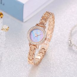 Mujeres de gran calidad Diseñadora Muñecas para pulseras Girl Diamantes populares con caja Dama de lujo casual de lujo 22 mm Relojes de cuarzo No756