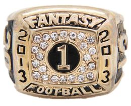 Great Quatity 2013 Fantasy Football League Ring Fans Men Femmes Femmes Gift Ring Size 118277297