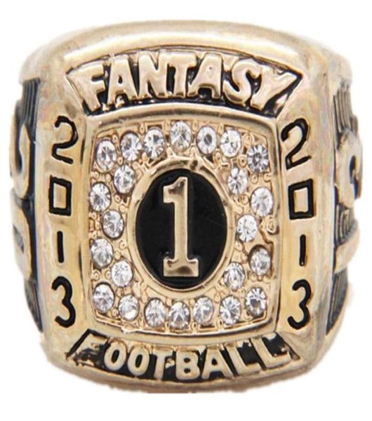 Gran Quatity 2013 Fantasy Football League Ring Fans Mujeres Mujeres Anillo de regalo Tamaño 116325933