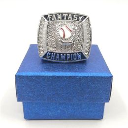Great Quatity 2021 Fantasy Baseball League Championnat Ring Fans Men Femmes Femmes Gift Ring Size 11253Q