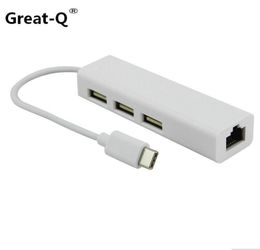 Greatq USB 31 type C USBC multiple 3 port Hub RJ45 ETHERNET Network Adapter Adapter Adaptador Cable pour MacBook AMP Chromebook5316422