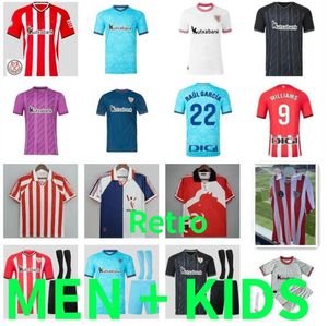 95 97 98 Retro Bilbao Club Soccer Jerseys 23 24 Berenguer Muniain Athletic Williams Jr Football Shirt 2023 2024 Garcia Villalibre Camiseta Sancet Unai Simon Men Kids