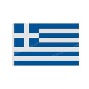 Drapeaux grecs, bannière nationale en Polyester volant, 90x150cm, 3x5 pieds, drapeau partout dans le monde, en extérieur, peut être personnalisé
