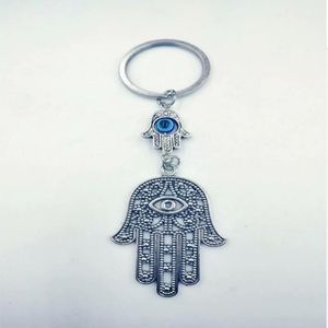 Grec turc mauvais œil tenture murale amulette Kabbale mauvais œil pour clés voiture sac charme porte-clés sac à main Couple porte-clés cadeau A42340c