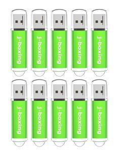 Groen 10PCS Rechthoek USB 20 Flash Drives Genoeg Pen Drives Duim Memory Stick Opslag 64M 128M 256M 512M 1G 2G 4G 8G 16G 32G for6198980