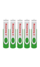 Groen 5PCSLOT 1G 2G 4G 8G 16G 32G 64G Roterende USB Flash Drives Flash Pen Drive Hoge Snelheid Memory Stick Opslag voor PC Laptop Mac2951223