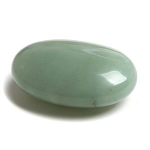 Forme de savon lisse de guérison en cristal de pierres de paume de Chakra d'aventurine verte