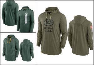 Green Bay''Packers''Men Salute to Service tonale pullover-hoodie
