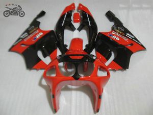 Kit de carenado de motocicleta de plástico ABS para KAWASAKI Ninja 1996-2003 ZX7R ZX 7R 96-03 rojo negro carreras de carretera carenados chinos carrocería