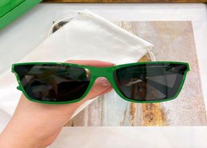 Lunettes de soleil œil de chat vert noir pour femmes, lunettes de soleil de styliste 1119 Sonnenbrille Wrap Shades avec boîte 7520940