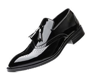 Groen Bruin Roze Koeienhuid Mannen Jurk Schoenen Werkkleding Stijl Ronde Teen Soft-Sole Fashion Business Oxfords Homme