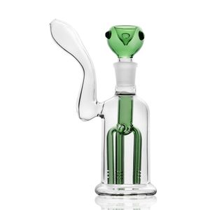 Vert 18mm Joint bras diffus arbre percolateur verre barboteur eau Dab plates-formes Bong fumer tuyau accessoires