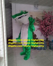 Groene krokodil alligator mascotte kostuum volwassen stripfiguur personage dragen ze afbeelding Ambassadeur ZZ6309