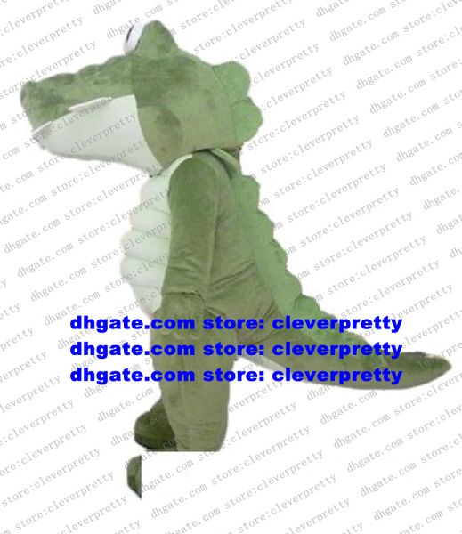 Crocodile vert alligator mascotte Costume adulte personnage de dessin animé tenue Costume Cosplays Costume grande taille bonne taille zx331