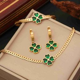 Groene Kristallen Ketting Voor Vrouwen Hoge Kwaliteit Goud Kleur Sieraden Mode Meisjes Snake Chain Geschenken L230704