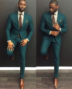 green Custom Slim Fit Mens Business Suit Jacket Pants Tie Handsome Men's Suits Spring Sell Wedding Suits Groom Ebelz 254Q