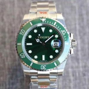 Green Dial Top n Factory V10 Fashion Sports Business Watch Sapphire Watch ETA 3135 Movement Automatisch mechanisch horloge Luminous Di308H
