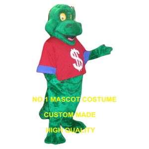 Groene dinosaurus mascotte kostuum volwassen maat hete verkoop nieuwe dino draak thema carnaval anime kostuums fancy jurk kits 2748 mascotte kostuums