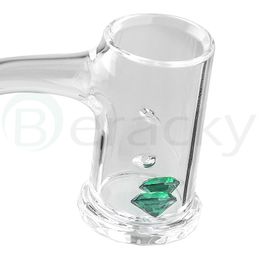 Insert de diamant en forme de fumée verte émeraude 6mm 10mm pour Quartz Banger Nail Terp sluerper Bangers Pipes en verre