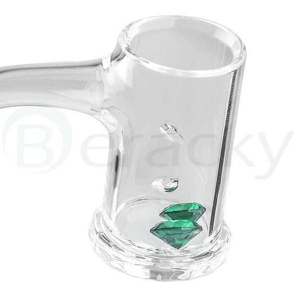 Diamante verde esmeralda en forma de humo 6 mm 10 mm Inserto para cuarzo Banger Nail Terp sluerper Bangers Tubos de vidrio