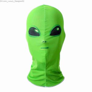 Green ET Alien Masks Halloween Cosplay Actores de películas UFO Alien Cara completa Casco Cubierta Casco Headwear Carnival Masquerade Props Q230824