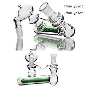 Groene filter inline geslakte diffuser perc asvanger 14 mm 18 mm dikke ashcatcher percolator glazen asvanger gratis verzending