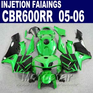 Groene fit spuitgieten voor HONDA CBR 600 RR FACKING 2005 2006 CBR6DRR 03 04 CBR 600RR Fairing Kit IX4F