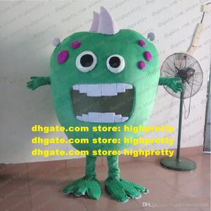 Gree Germs Bactéries Virus Inframicrobe Monster Mascot Costume Adult Cartoon Characon Image Advertising Photo Session ZZ7857
