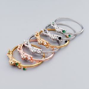 vert or luxe multicolore léopard femmes bracelets bracelets designer hommes bijoux de haute qualité unisexe mode fête de Noël cadeaux de mariage anniversaire attrayant