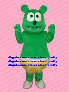 Groene Gummy Bear Mascot Kostuum Mascotte Gummibar Volwassen Stripfiguur Outfit Pak Theatervoorstelling Business Anniversary No.689