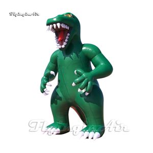 Ballon gonflable vert de monstre de dinosaure de bande dessinée 6m modèle de Dragon publicitaire exploser T.Rex pour l'événement de parc en plein air