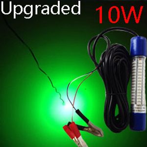 Luces de pesca nocturnas subacuáticas LED verdes 8W 30W Color verde blanco azul amarillo totalmente sumergible para muelles Walleye Shad Minnows