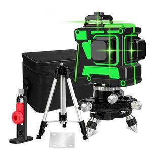 Green Light 12-Line Laser Spirit Level Automatic Leveling 3D Wall Pasting Instrument With High Precision Frame208x