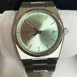 Verde Limitado Dial Hombres Nuevos Relojes para hombre Reloj de batería de cuarzo 1853 Top Marca de lujo Correa de acero Hombres Moda PRX Diseñador Relojes de pulsera de acero inoxidable dorado