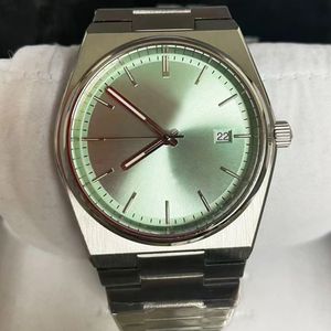 Green Limited Dial Men Nieuwe heren horloges Quartz Batterijweten