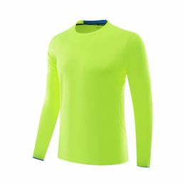 Vert à manches longues chemise de course hommes Fitness vêtements de Sport ajustement séchage rapide Compression entraînement Sport haut