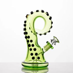 Groene Octopus Bong Waterpijpen Waterpijpen Voor Roken Olie Brander Ong Zwaartekracht Waterpijp Siliconen Bong Rig Ash Catcher Waterpijpen Roken accessoires