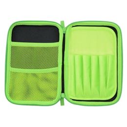 Estuche de lápices verde para niños, lindo organizador de útiles escolares, estuche para bolígrafos, bolsa con cremallera para suministros para niños 240311