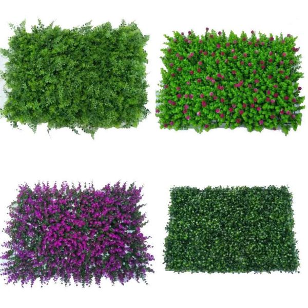 Green verterie artificiel fausse pelouse bricolage pour la maison jardin mur d'aménagement paysager pelouse en plastique